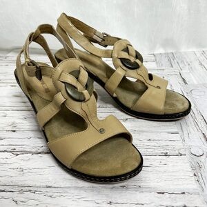 ROMIKA Tan Leather Heeled Sandals / Size 40 EU